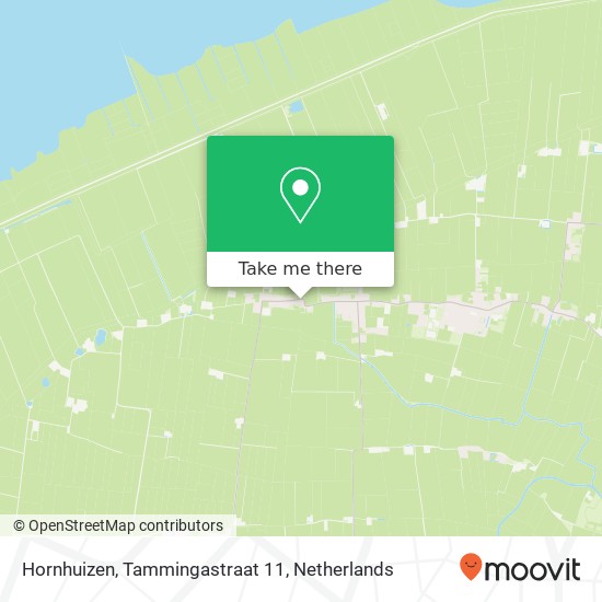 Hornhuizen, Tammingastraat 11 Karte