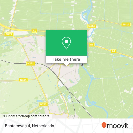 Bantamweg 4, 3742 AV Baarn map