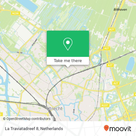 La Traviatadreef 8, 3561 KS Utrecht map
