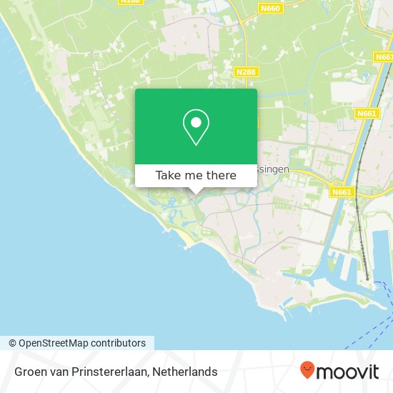 Groen van Prinstererlaan, 4384 BB Vlissingen map