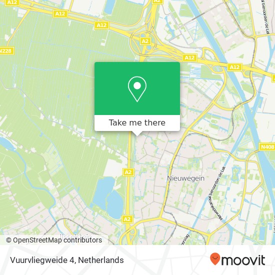 Vuurvliegweide 4, 3437 VT Nieuwegein Karte