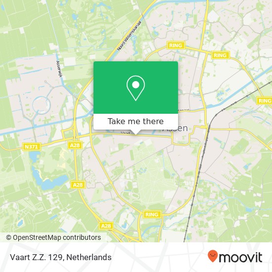 Vaart Z.Z. 129, Vaart Z.Z. 129, 9401 GL Assen, Nederland Karte