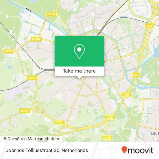 Joannes Tolliusstraat 30, Joannes Tolliusstraat 30, 3818 NB Amersfoort, Nederland map