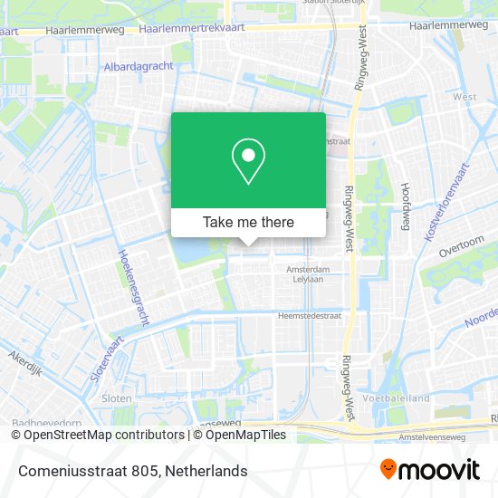 Comeniusstraat 805 map