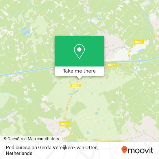 Pedicuresalon Gerda Vereijken - van Otten, Roeklaan 1A map