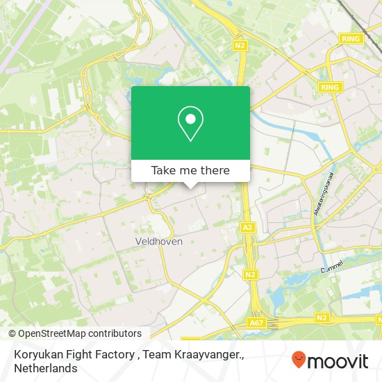 Koryukan Fight Factory , Team Kraayvanger., Kruisstraat 2A Karte