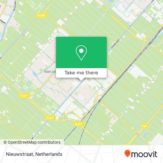 Nieuwstraat, 2152 LL Nieuw-Vennep map