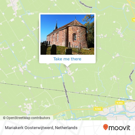 Mariakerk Oosterwijtwerd, Dorpstraat 29 Karte