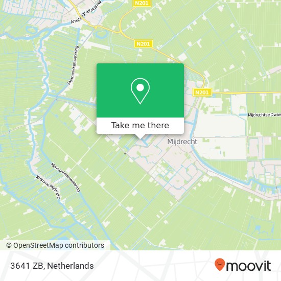 3641 ZB, 3641 ZB Mijdrecht, Nederland map