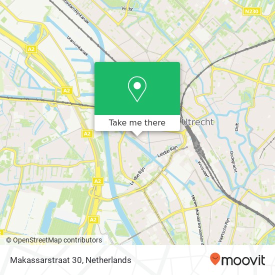 Makassarstraat 30, Makassarstraat 30, 3531 VN Utrecht, Nederland map