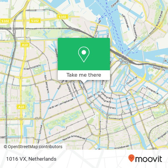 1016 VX, 1016 VX Amsterdam, Nederland map