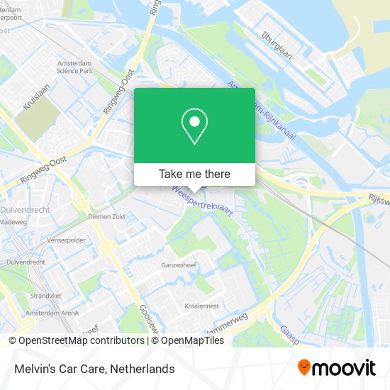 Melvin's Car Care map