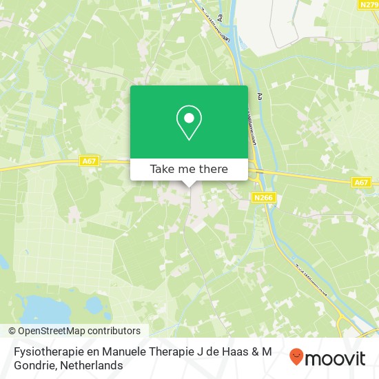 Fysiotherapie en Manuele Therapie J de Haas & M Gondrie, Somerenseweg 1 map