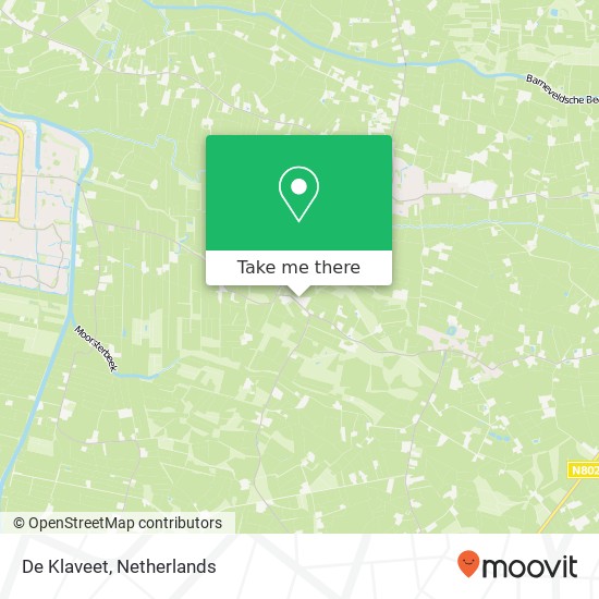 De Klaveet, Postweg 1 map