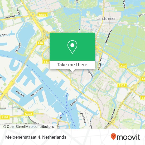 Meloenenstraat 4, 1033 SZ Amsterdam map
