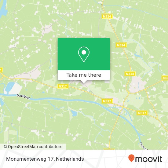 Monumentenweg 17, 6997 AG Hoog-Keppel Karte