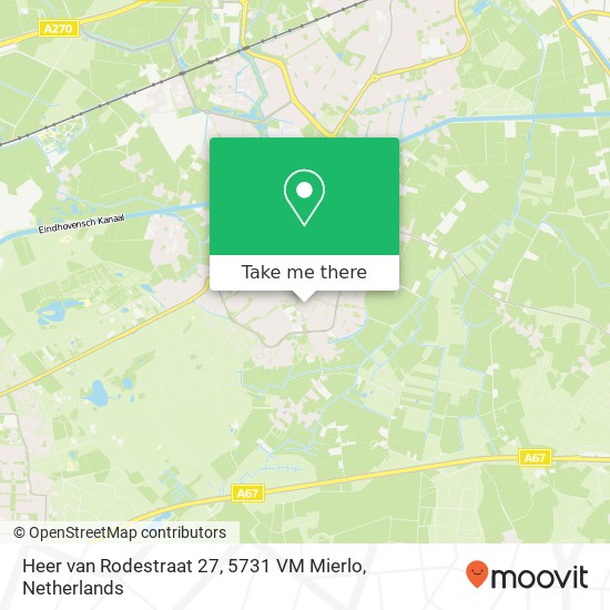 Heer van Rodestraat 27, 5731 VM Mierlo map