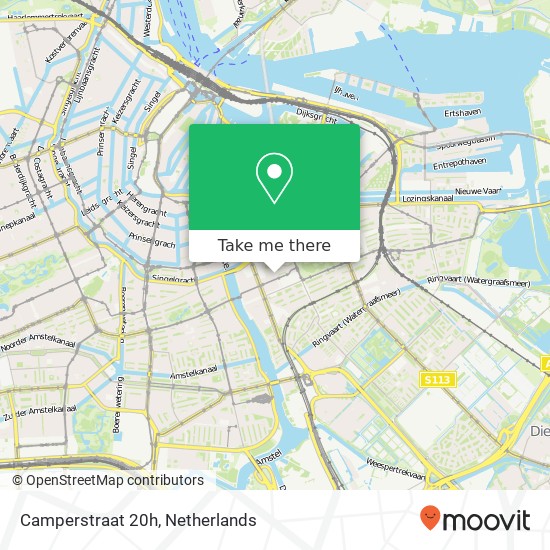 Camperstraat 20h, 1091 AG Amsterdam map