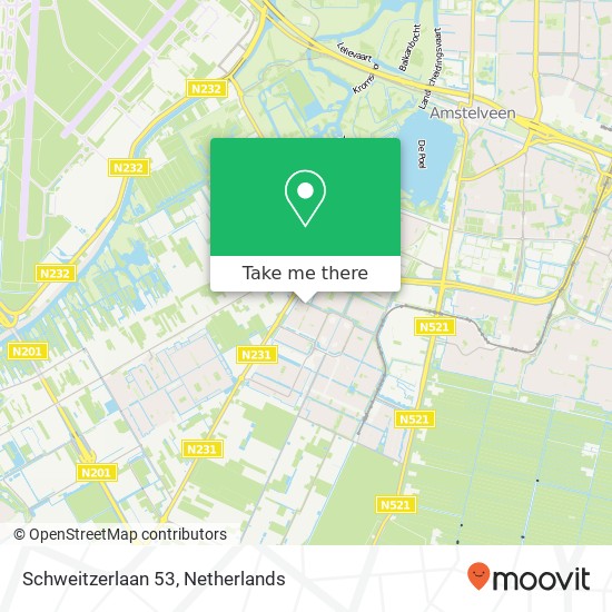 Schweitzerlaan 53, Schweitzerlaan 53, 1187 JB Amstelveen, Nederland Karte