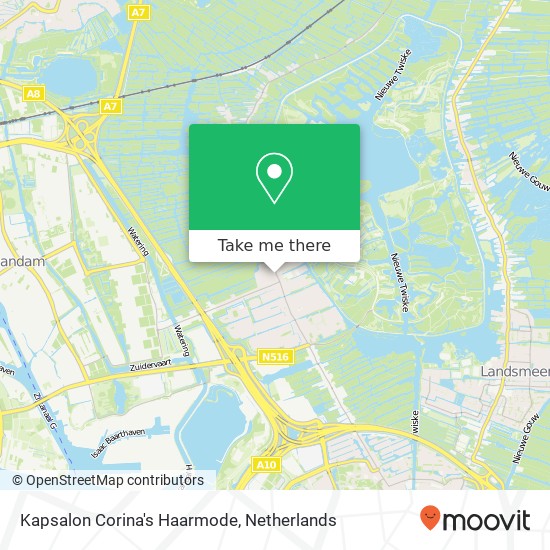 Kapsalon Corina's Haarmode, Kerkbuurt 17 map