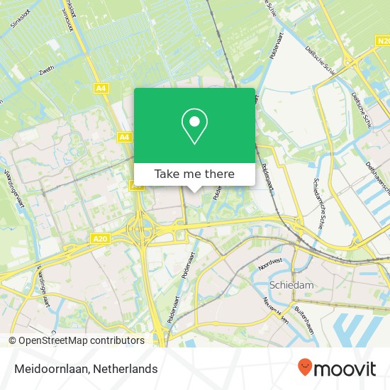 Meidoornlaan, 3121 Schiedam Karte