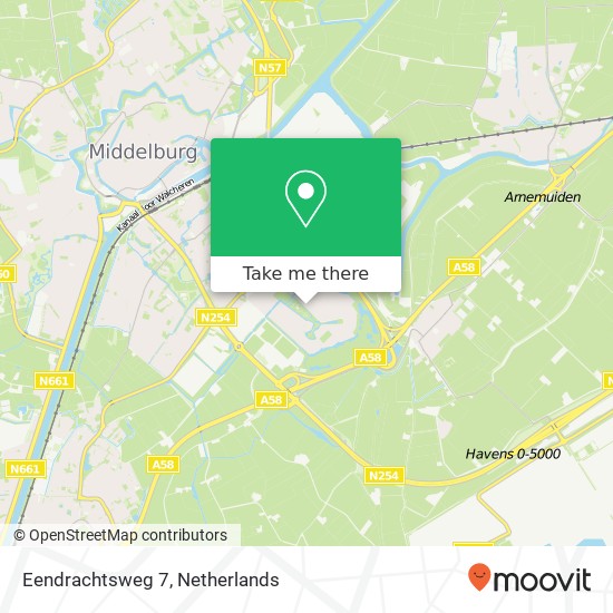 Eendrachtsweg 7, 4337 WR Middelburg map