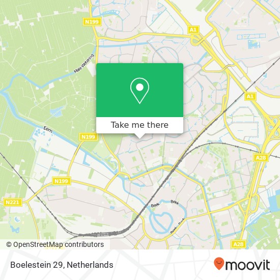 Boelestein 29, 3813 XH Amersfoort map