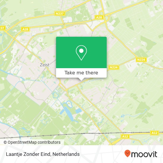 Laantje Zonder Eind, 3701 BT Zeist map