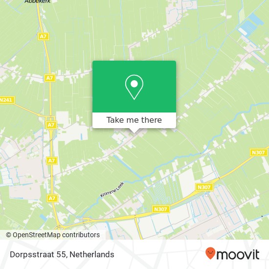 Dorpsstraat 55, Dorpsstraat 55, 1688 CB Nibbixwoud, Nederland map