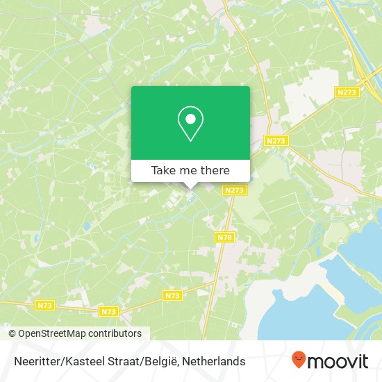 Neeritter / Kasteel Straat / België map