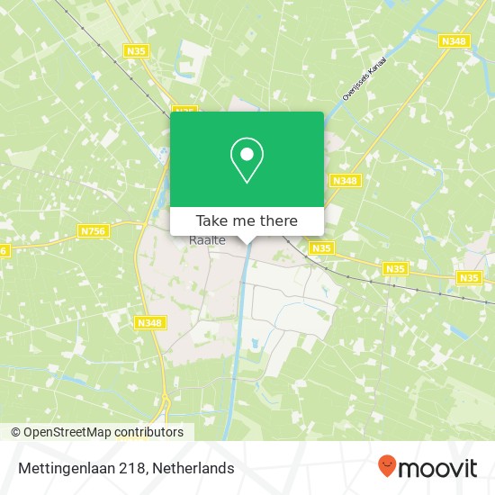 Mettingenlaan 218, 8102 EN Raalte map