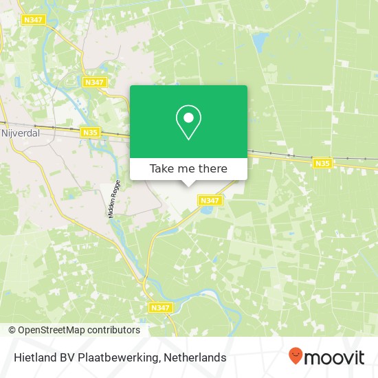 Hietland BV Plaatbewerking, Industrieweg 48 map