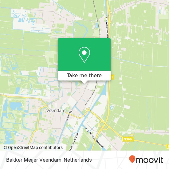 Bakker Meijer Veendam, Beneden Oosterdiep map