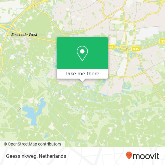 Geessinkweg, 7546 PK Enschede Karte