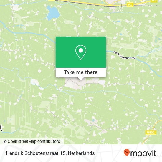 Hendrik Schoutenstraat 15, 3791 VM Achterveld map