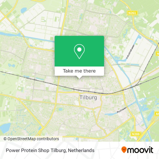 Power Protein Shop Tilburg map