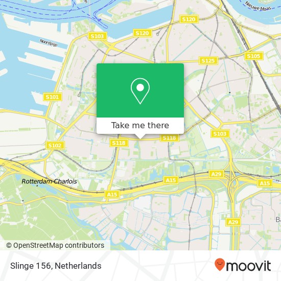 Slinge 156, 3085 EW Rotterdam map