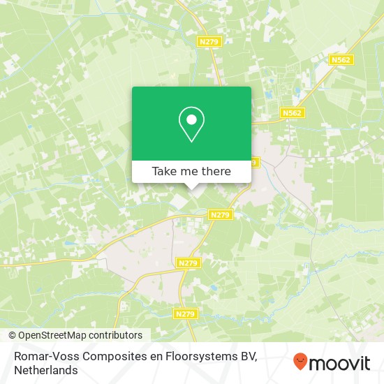 Romar-Voss Composites en Floorsystems BV, Bevelantstraat Karte