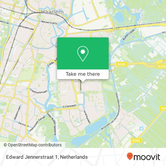Edward Jennerstraat 1, 2035 EM Haarlem Karte