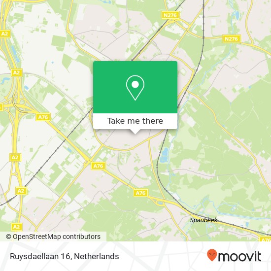 Ruysdaellaan 16, 6165 TZ Geleen Karte