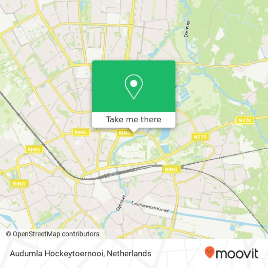 Audumla Hockeytoernooi, Onze Lieve Vrouwestraat 1 map