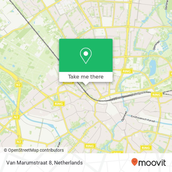 Van Marumstraat 8, 5612 PP Eindhoven map