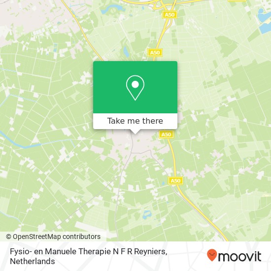 Fysio- en Manuele Therapie N F R Reyniers, Veerstraat 19 Karte