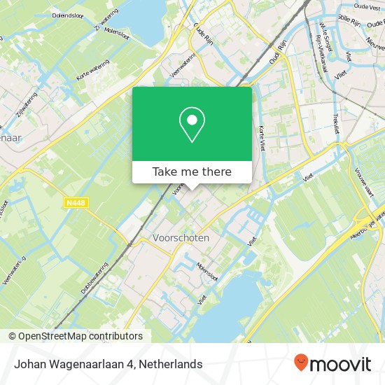 Johan Wagenaarlaan 4, 2253 HP Voorschoten map
