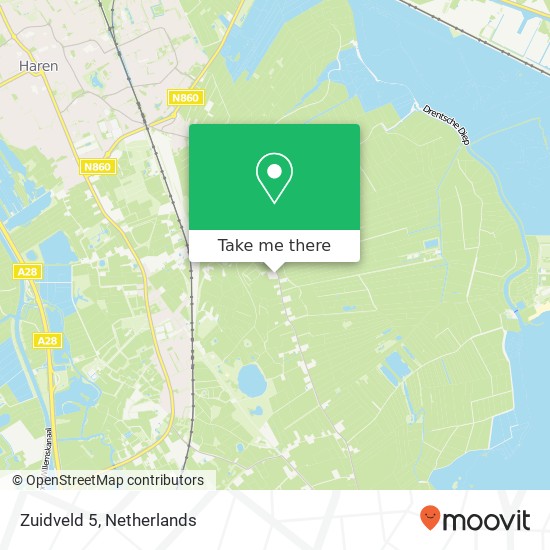 Zuidveld 5, 9755 TK Onnen map