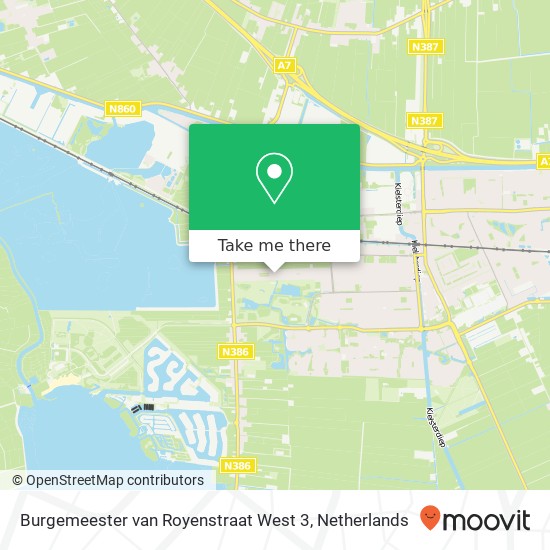 Burgemeester van Royenstraat West 3, 9602 CR Hoogezand map