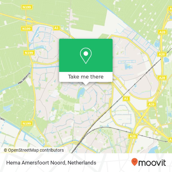 Hema Amersfoort Noord, Emiclaerhof 232 Karte