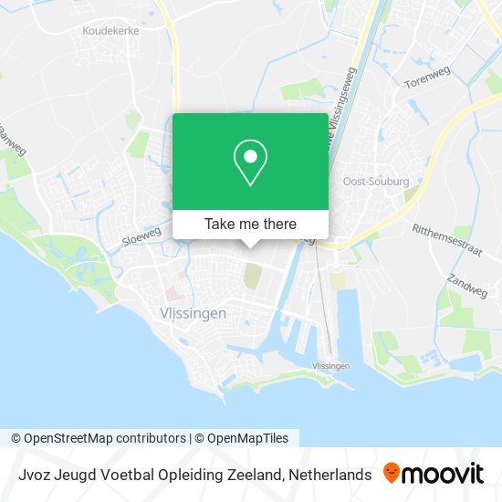 Jvoz Jeugd Voetbal Opleiding Zeeland map