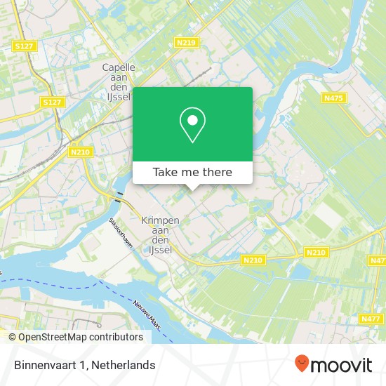 Binnenvaart 1, 2922 DB Krimpen aan den IJssel map