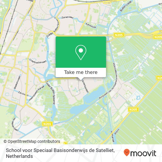 School voor Speciaal Basisonderwijs de Satelliet, Albert Schweitzerlaan 8 map